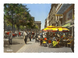 Sidewalk Cafes, Paris reproduction procédé giclée