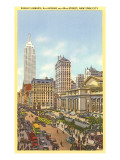 Public Library, New York City Giclée-Druck