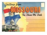 Postcard Folder, Greetings from Missouri Photo