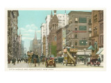 Fifth Avenue and 42nd Street, New York City Giclée-Druck