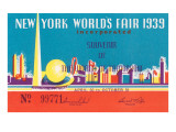 Souvenir Ticket to  New York World's Fair, 1939 Posters