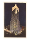 Night, First Central Trust Building, Akron, Ohio Giclee Print