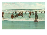 Bathing at Coney Island, New York City Photo