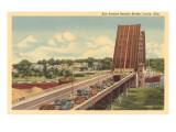 Erie Avenue Bascule Bridge, Lorain, Ohio Giclee Print