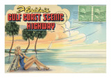 Postcard Folder, Florida's Gulf Coast Scenic Highway Posters