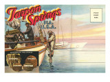 Postcard Folder, Tarpon Springs, Florida Posters