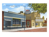 Greyhound Bus Station, Wooster, Ohio Giclee-vedos
