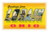 Greetings from Loran, Ohio Giclee Print