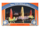 Lagoon of Nations at Night, New York World's Fair, 1939 Photo