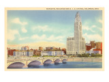 Municipal Buildings, Columbus, Ohio Giclee Print