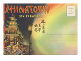 Postcard Folder, Chinatown, San Francisco, California Prints