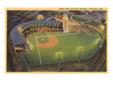 Night View, Red Bird Stadium, Columbus, Ohio Posters