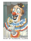 Paint by Numbers, Clown Giclee Print