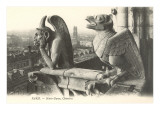 Gargoyles at Notre Dame, Paris Posters