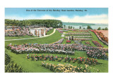 Terraced Rose Gardens, Hershey, Pennsylvania reproduction procédé giclée