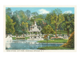 City Park, Saratoga Springs, New York Poster