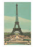 Early View of Eiffel Tower Print