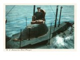 USS Submarine Boat Plunger Giclee Print