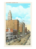 High Street, Columbus, Ohio Giclee-trykk
