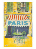 Outdoor Cafe, Paris, France Giclee Print