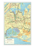 Map of Queens, New York Photo