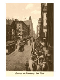Vintage View of Broadway, New York City Posters