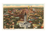 Skyline of Tulsa, Oklahoma Giclee Print
