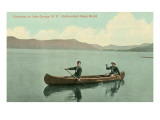 Canoing on Lake George, New York State Prints
