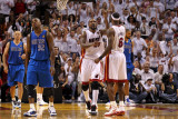 Dallas Mavericks v Miami Heat - Game One, Miami, FL - MAY 31: Udonis Haslem, LeBron James, DeShawn  Photographic Print by Mike Ehrmann