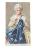 Betsy Ross Sewing Flag Lámina giclée Betsy Ross Sewing Flag Lámina giclée