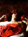 Lying Nymph by Helena M. Damsel Fotografie-Druck von Helena Marroqui