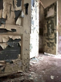 Old Toilette Doors Photographic Print by Nathan Wright