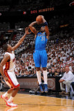 Dallas Mavericks v Miami Heat - Game One, Miami, FL - MAY 31: Jason Terry and Mario Chalmers Fotografisk trykk av Andrew Bernstein Dallas Mavericks v Miami Heat - Game One, Miami, FL - MAY 31: Jason Terry and Mario Chalmers Fotografisk trykk av Andrew Bernstein