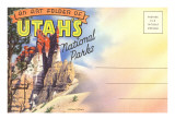 Postcard Folder, Utah's National Parks Posters