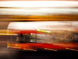 Red Bus Photographic Print by Felipe Rodriguez