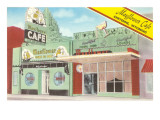 Mayflower Cafe, Retro Giclee Print