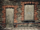 Concreted in Derelict Doorway and Window Photographic Print by Clive Nolan
