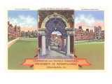 Quadrangle and Triangle Dormitories, University of Pennsylvania Lámina giclée Quadrangle and Triangle Dormitories, University of Pennsylvania Lámina giclée