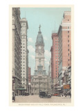 Broad Street, City Hall, Philadelphia, Pennsylvania Giclée-Druck