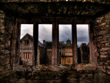 View Through a Stone Window of Ruined Castle Photographie par Clive Nolan