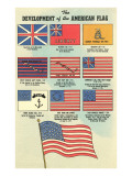 Development of the American Flag Posters