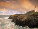 Lighthouse, Pointe De St-Mathieu, Brittany, France Photographic Print by Walter Bibikow