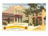 Chinese Lantern Restaurant, Retro reproduction procédé giclée
