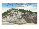 Frenchy's Drive-In in Winter, Roadside Retro reproduction procédé giclée