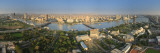 Egypt, Cairo, River Nile and City Skyline Viewed from Cairo Tower, Panoramic View Photographie par Michele Falzone