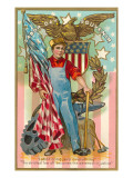Labor Day Souvenir, Labor Conquers Everything Posters