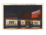 Drake's Restaurant, Retro reproduction procédé giclée