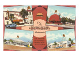 Views of the Brown Derby Restaurant, Retro Giclee Print Views of the Brown Derby Restaurant, Retro Giclee Print