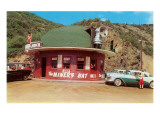 Hat-Shaped Miner's Hat Drive-In, Roadside Retro reproduction procédé giclée