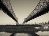 USA, Louisiana, New Orleans, Greater New Orleans Bridge and Mississippi River Photographic Print by Walter Bibikow
